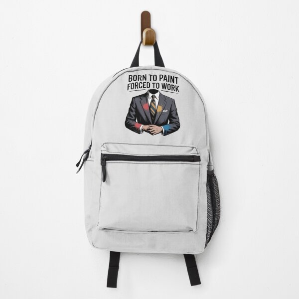 Item preview, Born to Paint, Forced to Work – Funny Artist Life and Painter Humor Design designed and sold by Jollys-ArtShop.