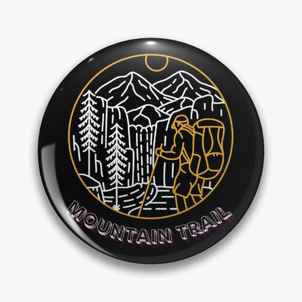 Item preview, Hiking Backpacker Mountain Trail designed and sold by MalwasBasket.