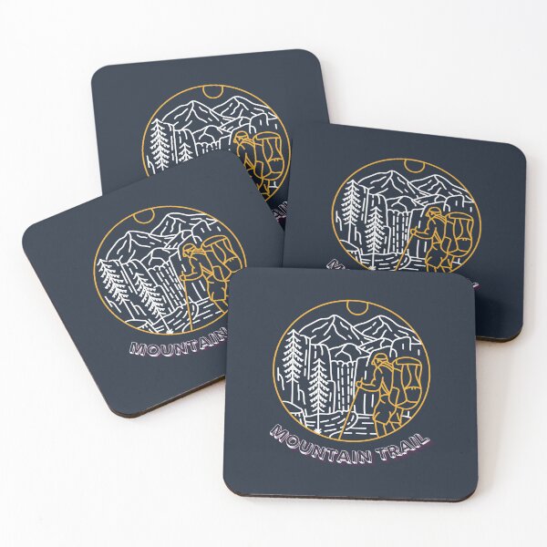 Item preview, Hiking Backpacker Mountain Trail designed and sold by MalwasBasket.