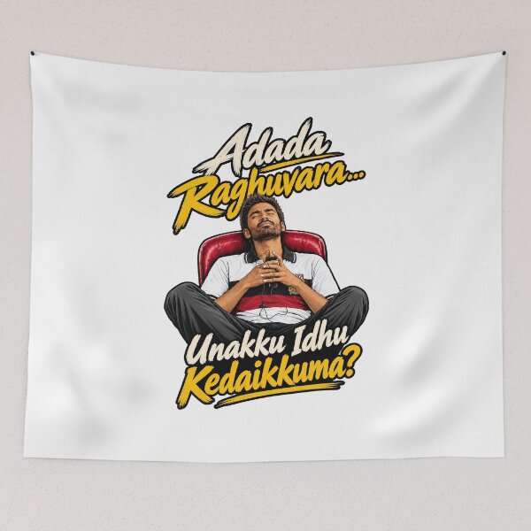 Item preview, VIP Velai Illa Pattathari Dhanush Ey Inge Paaru Tamil Cinema Fan Art designed and sold by Fashvora.