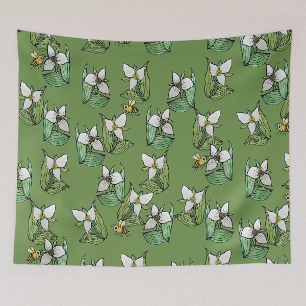 Item preview, Trillium Flower Illustration  designed and sold by lacychenault.
