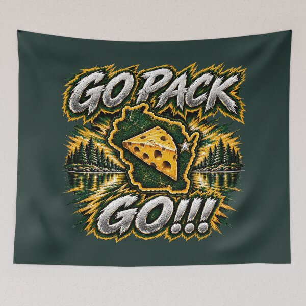Item preview, Go Pack Go Map designed and sold by bobthesportsguy.