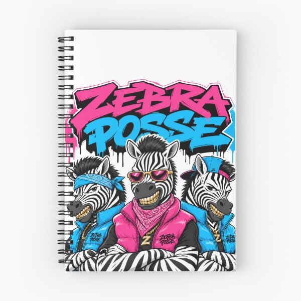 Item preview, Zebra Posse Streetwear Graffiti Art designed and sold by digital.stickerperso.com.