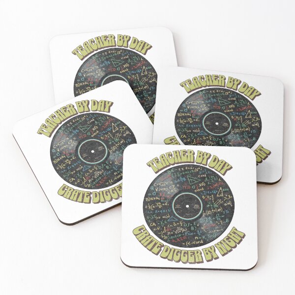 Item preview, Teacher by Day, Crate Digger by Night — Chalk Vinyl designed and sold by Nacho Average Designs.