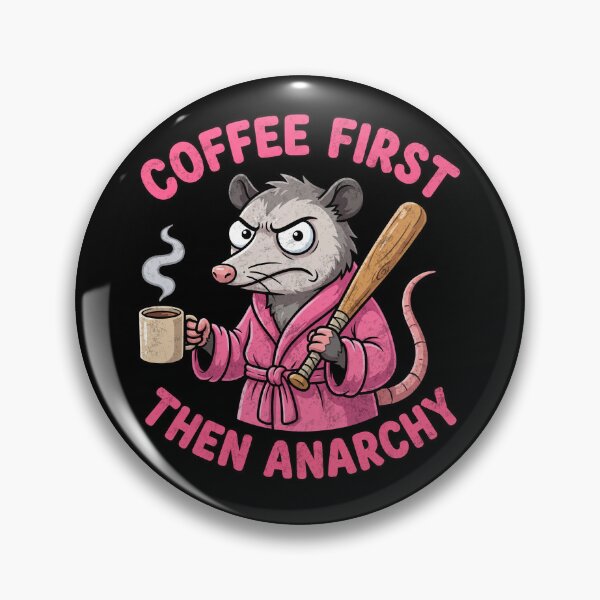 Item preview, Coffee First Opossum Humor  designed and sold by Milasneeze.