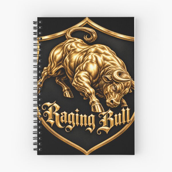 Item preview, Raging Bull Gold Shield – Powerful Charging Bull Heraldic Emblem designed and sold by Emoji Emblems.