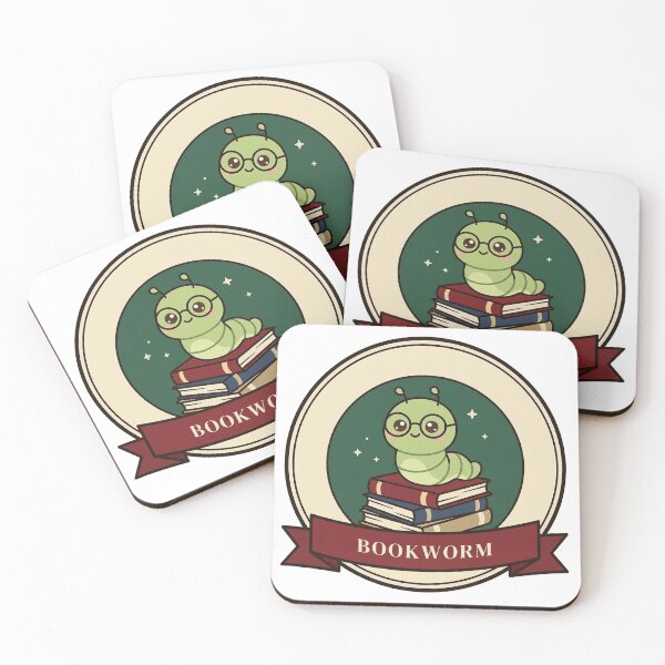 Item preview, Bookworm Vintage Badge, Cute Reading Worm designed and sold by SinceLoveCo.