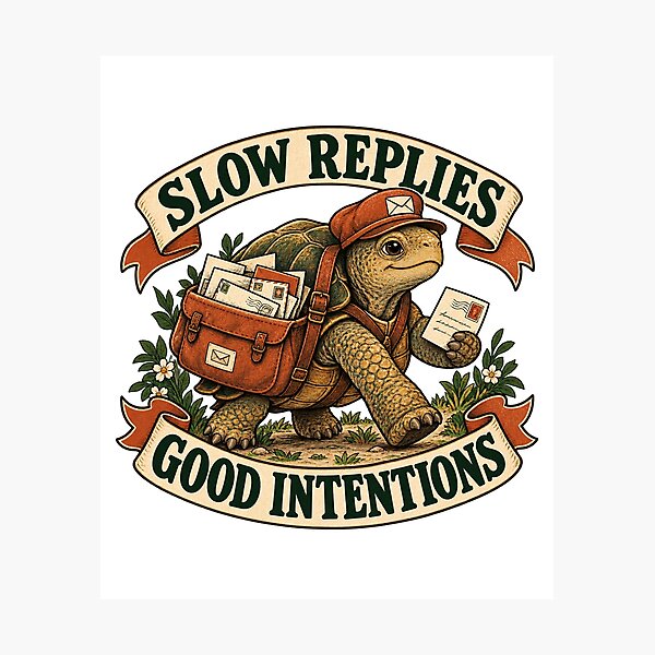 Item preview, Slow Replies - Good Intentions designed and sold by slemfiskz.