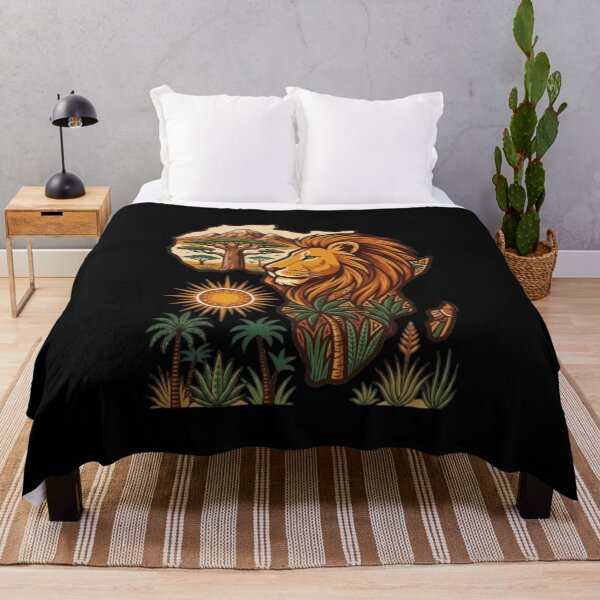 Item preview, African Lion Spirit – Powerful Wildlife, African Heritage & Tribal Art Aesthetic designed and sold by JeraiffsonCorner .