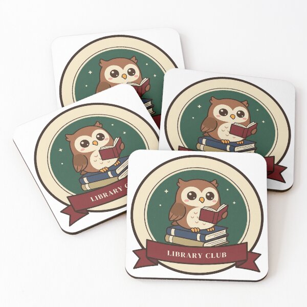 Item preview, Library Club Owl Vintage Badge designed and sold by SinceLoveCo.