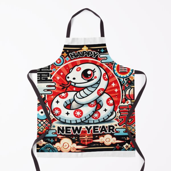 Item preview, Cute Year of the Snake 2025 | Chinese Zodiac Lunar New Year Celebration Art designed and sold by Fei Long Design Hub.