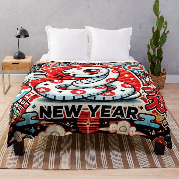 Item preview, Cute Year of the Snake 2025 | Chinese Zodiac Lunar New Year Celebration Art designed and sold by Fei Long Design Hub.