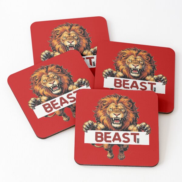 Item preview, Angry Roaring Lion Beast Mode Gym Motivation designed and sold by WildArtIT.