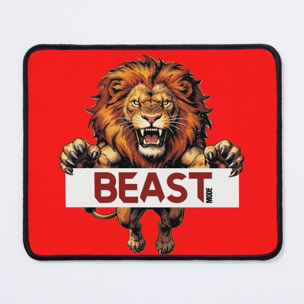 Item preview, Angry Roaring Lion Beast Mode Gym Motivation designed and sold by WildArtIT.