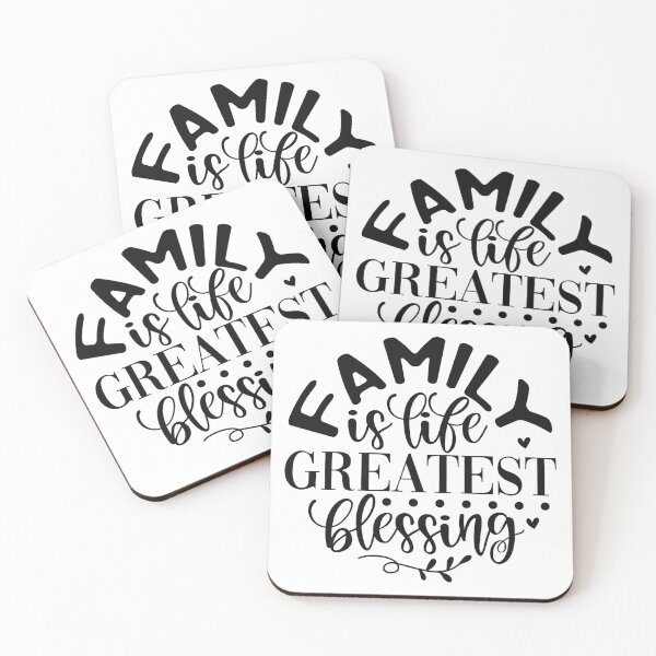 Item preview, Family Is Lifes Greatest Blessing Inspirational Quote Art designed and sold by Creative Spark.