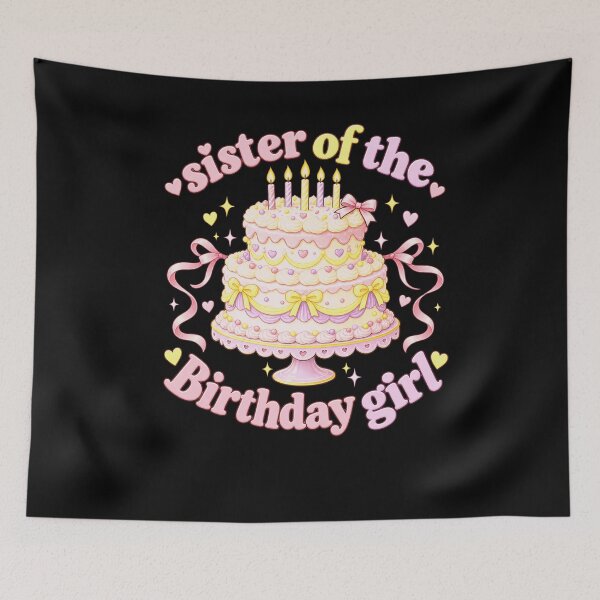 Item preview, Sister Of The Birthday Girl Family Birthday Party designed and sold by FolkGraphics.