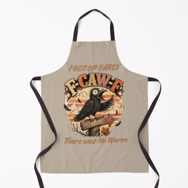 Item preview, I Got Up Early There Was No Worm - Funny Crow Vintage Design designed and sold by Szpaku desart .