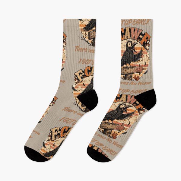 Item preview, I Got Up Early There Was No Worm - Funny Crow Vintage Design designed and sold by Szpaku desart .