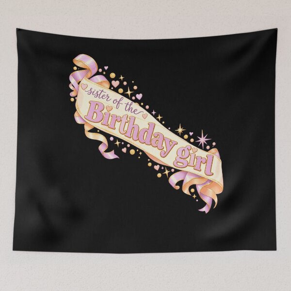 Item preview, Sister Of The Birthday Girl Family Celebration Party designed and sold by FolkGraphics.