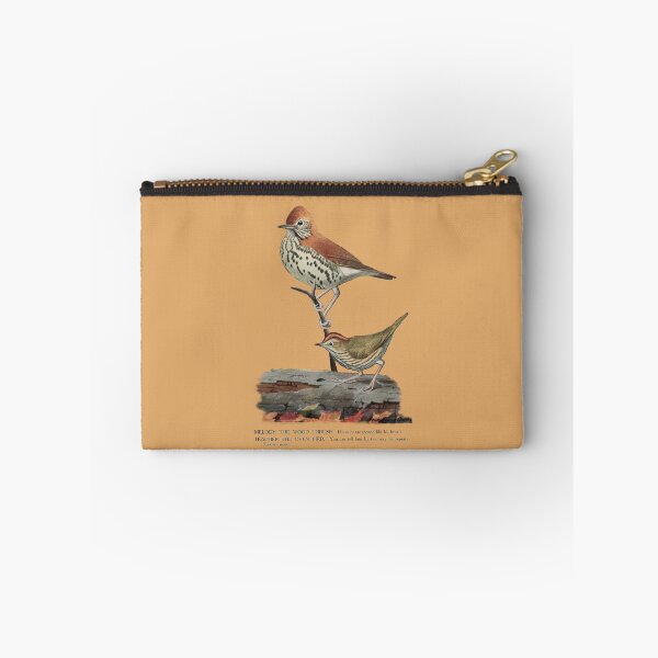 Item preview, Melody the Wood Thrush and Teacher the Oven Bird by Louis Agassiz Fuertes designed and sold by HiddenWalnuts.