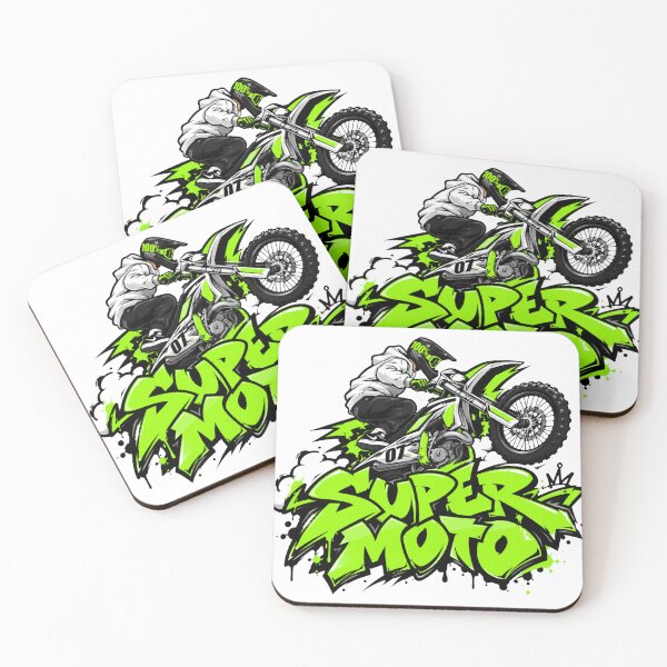 Item preview, NEON GREEN SUPER MOTO designed and sold by MonoStyle.