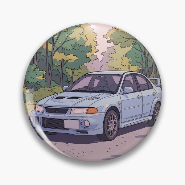 Item preview, Mitsubishi Lancer Evolution VI Retro Anime Aesthetic Rally JDM Art designed and sold by Motorline44.