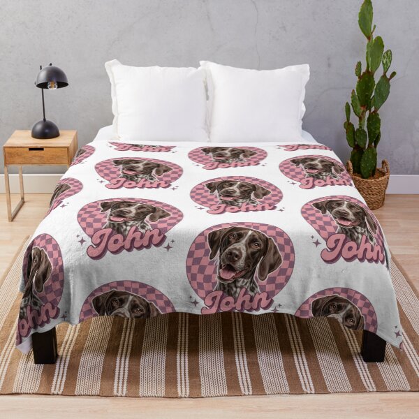 Item preview, German Shorthaired Pointer Dog Mom Retro Checkered Floral Aesthetic John GSP Lover designed and sold by raedattia.