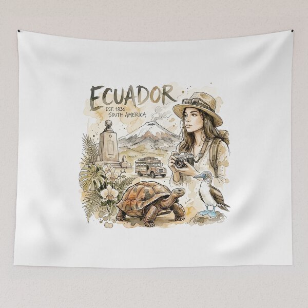 Item preview, Ecuador Illustrated: Andes, Wildlife and Adventure designed and sold by EdwinkOne.