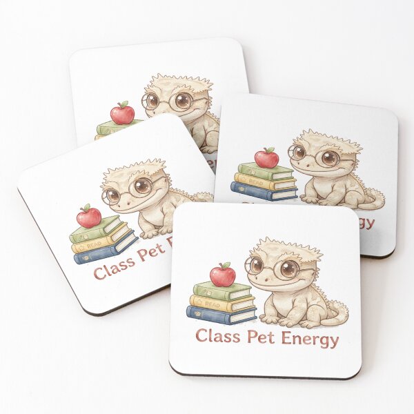 Item preview, Class Pet Energy Funny Crested Gecko Teacher Sticker designed and sold by LunaAdventurer.