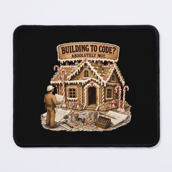 Item preview, Gingerbread Structural Failure – Funny Gingerbread House Art designed and sold by Uglyandcute.