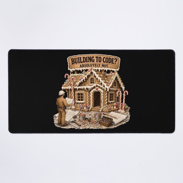 Item preview, Gingerbread Structural Failure – Funny Gingerbread House Art designed and sold by Uglyandcute.