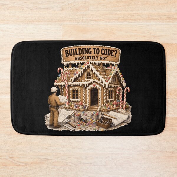 Item preview, Gingerbread Structural Failure – Funny Gingerbread House Art designed and sold by Uglyandcute.