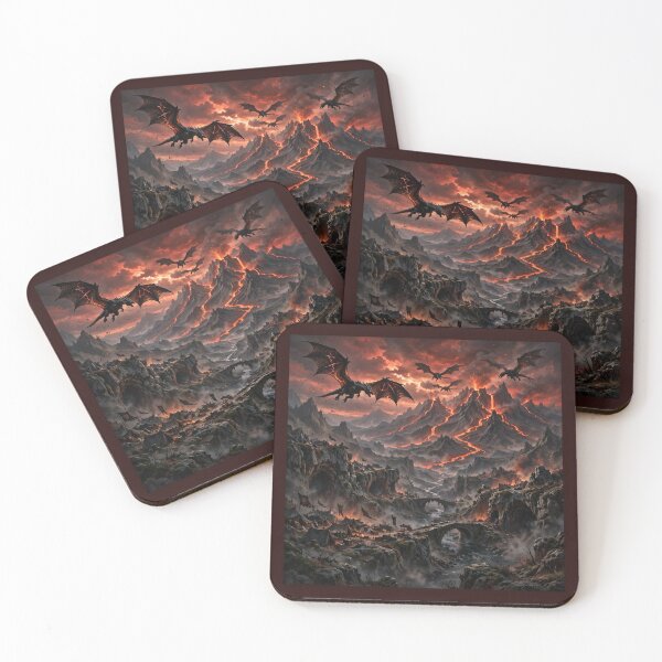 Item preview, Dragon Swarm Burning Orc Army - Epic Dark Fantasy Battle designed and sold by BibdeThaisArt.