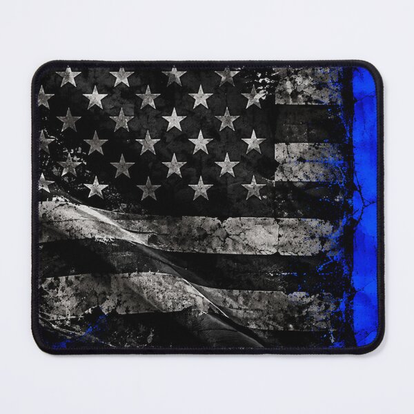 Item preview, Thin Blue Line American Flag | Back the Blue Law Enforcement Tribute designed and sold by Fei Long Design Hub.