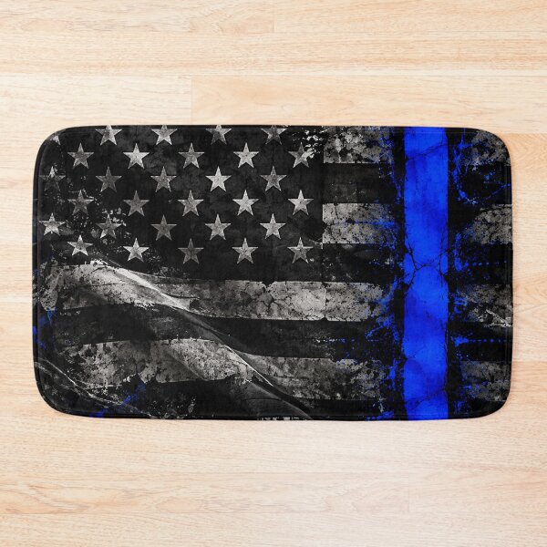 Item preview, Thin Blue Line American Flag | Back the Blue Law Enforcement Tribute designed and sold by Fei Long Design Hub.