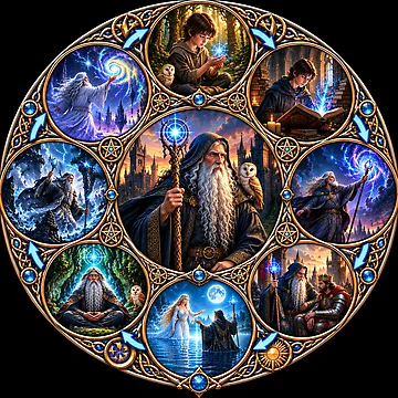 Artwork thumbnail, Life Cycle Merlin by RabidMoonCrafts