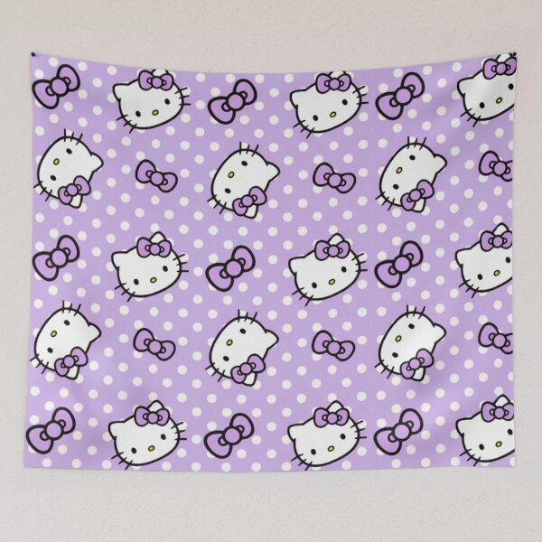 Item preview, Cute Lavender Purple Hello Kitty Polka Dot Pattern designed and sold by iloveyourcupid.