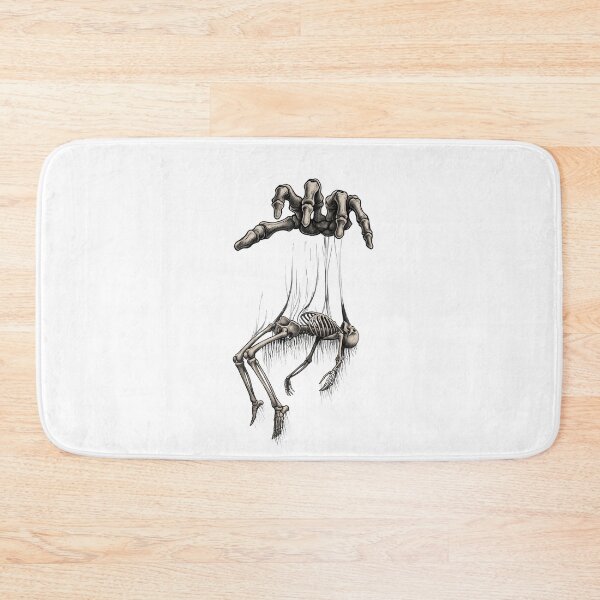Item preview, Skeleton Hand Holding Hanging Skeleton Dark Gothic Art designed and sold by Retro Whiskers.