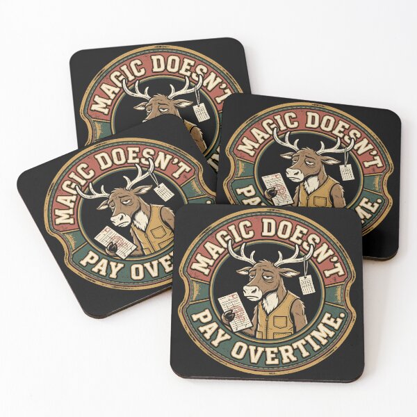 Item preview,  Reindeer Overtime Union – Christmas Workplace Humor designed and sold by Uglyandcute.
