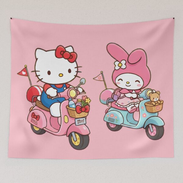 Item preview, Hello Kitty and My Melody Driving Scooter designed and sold by myfavoritegifts.
