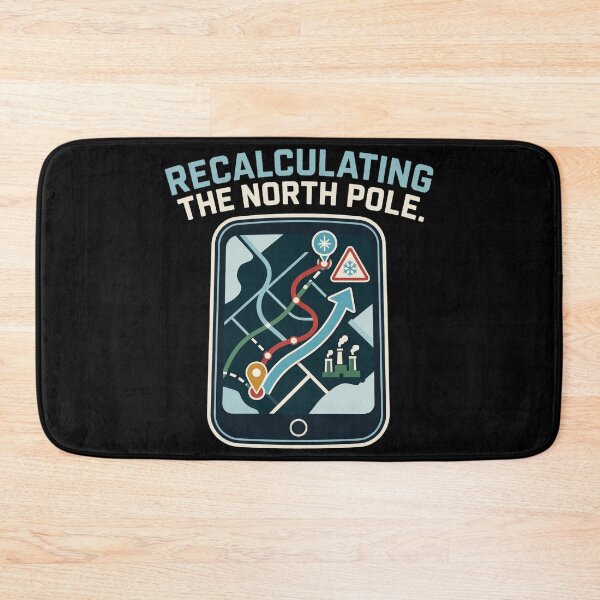 Item preview, North Pole GPS Support – Santa Navigation Humor designed and sold by Uglyandcute.