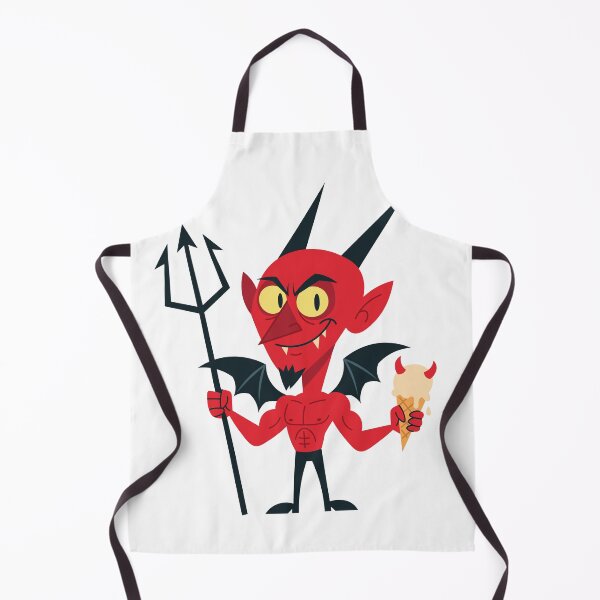 Item preview, Red Devil with Pitchfork Trident and Ice-cream designed and sold by natalielaf.