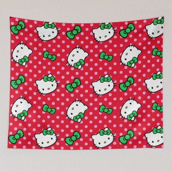 Item preview, Cute Christmas Hello Kitty Polka Dot Pattern designed and sold by iloveyourcupid.