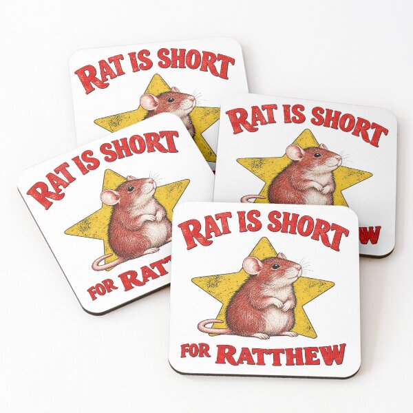 Item preview, Rat is Short For Ratthew designed and sold by PatternFariss.