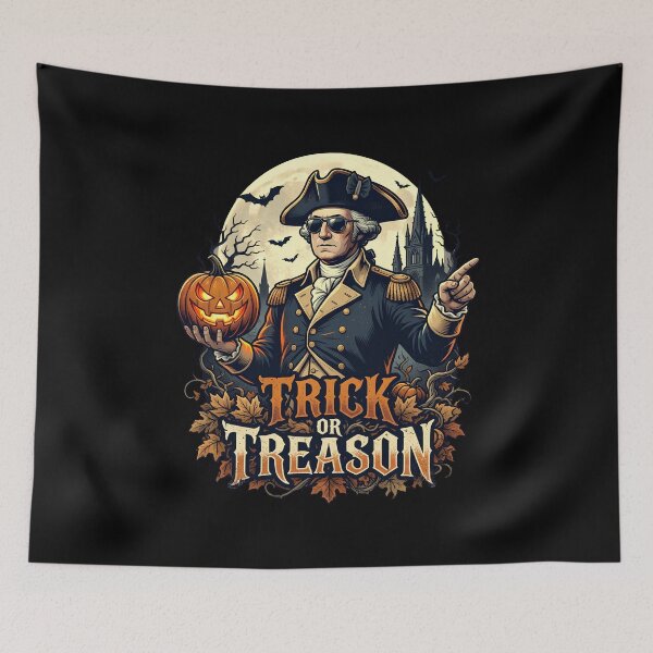 Item preview, Trick Or Treason George Washington Patriotic Halloween  designed and sold by w66aboo.