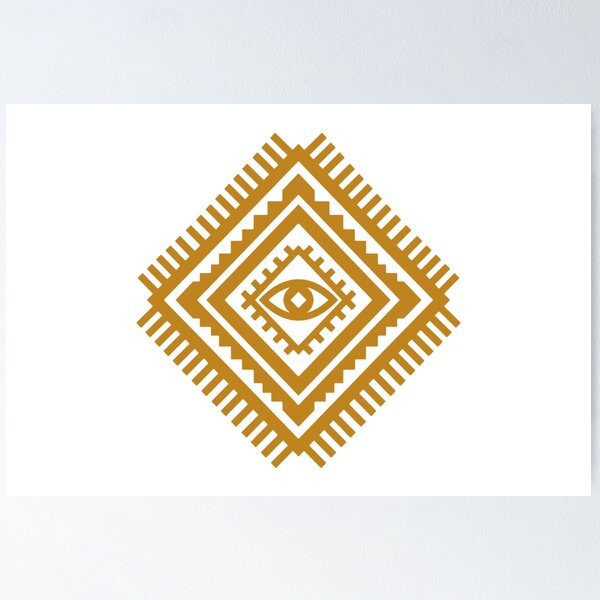 Item preview, Amazigh Atlas Protective Diamond — Berber Tribal Geometry Emblem designed and sold by The Abstract Vision.