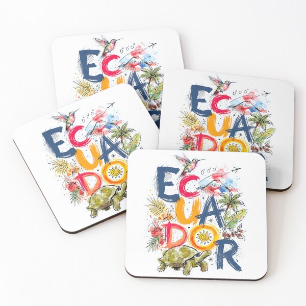 Item preview, Colorful Ecuador: Hummingbird, Tortoise and Sun designed and sold by EdwinkOne.