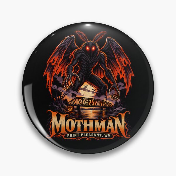 Item preview, Mothman Halloween Art — Point Pleasant WV Cryptid designed and sold by "Hedek".