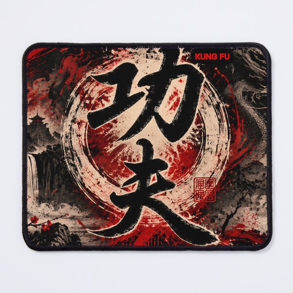 Item preview, Kung Fu 功夫 | Traditional Chinese Martial Arts Dragon & Shaolin Temple Art designed and sold by Fei Long Design Hub.