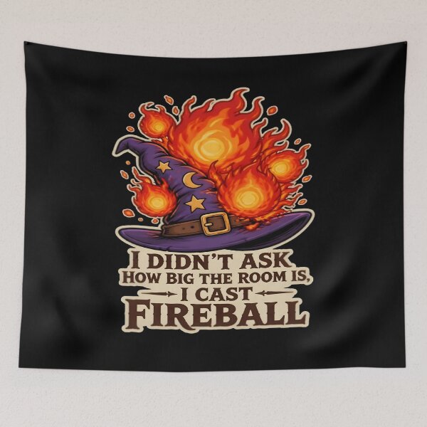Item preview, I Cast Fireball Funny Dnd Wizard Hat RPG Gamer designed and sold by PozivoPlus.
